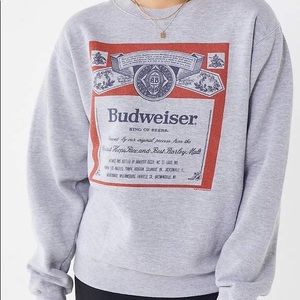 Budweiser King Of Beers Pullover Sweatshirt • Urban Outfitters / Junk Food Tees